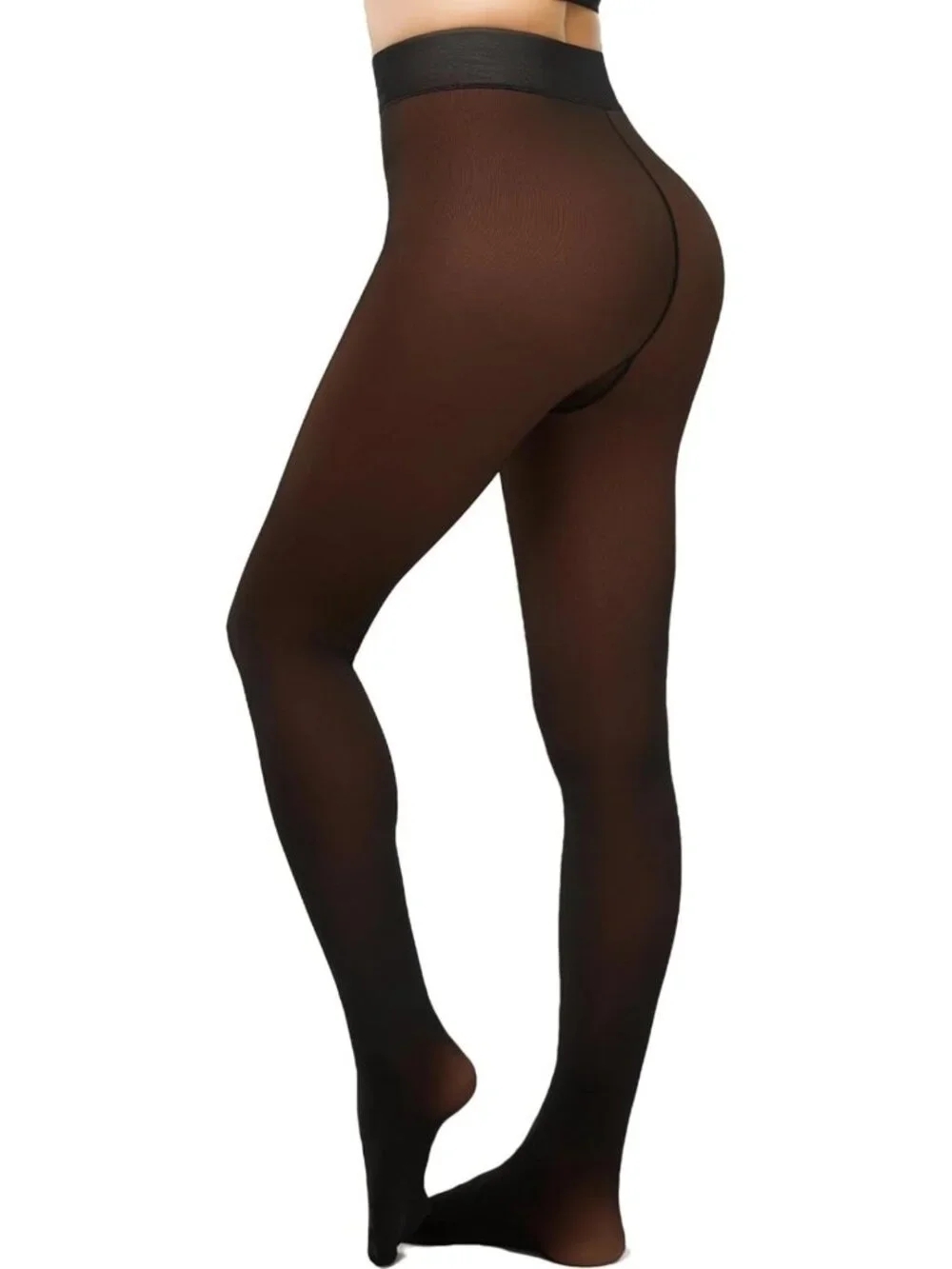 Warm Fleece Lined Tights for Women | Sheer Thermal Pantyhose Leggings for Winter